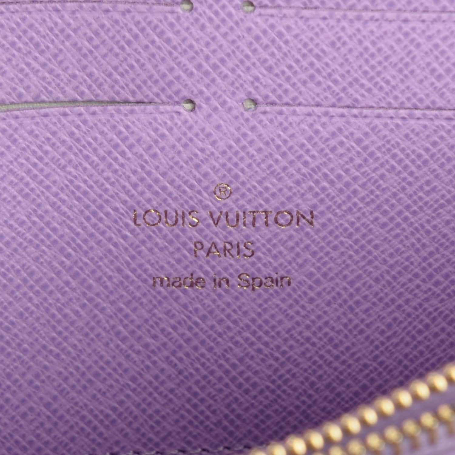 Louis Vuitton Damier Ebene Illustre Zippy Wallet Violet 7 of 8
