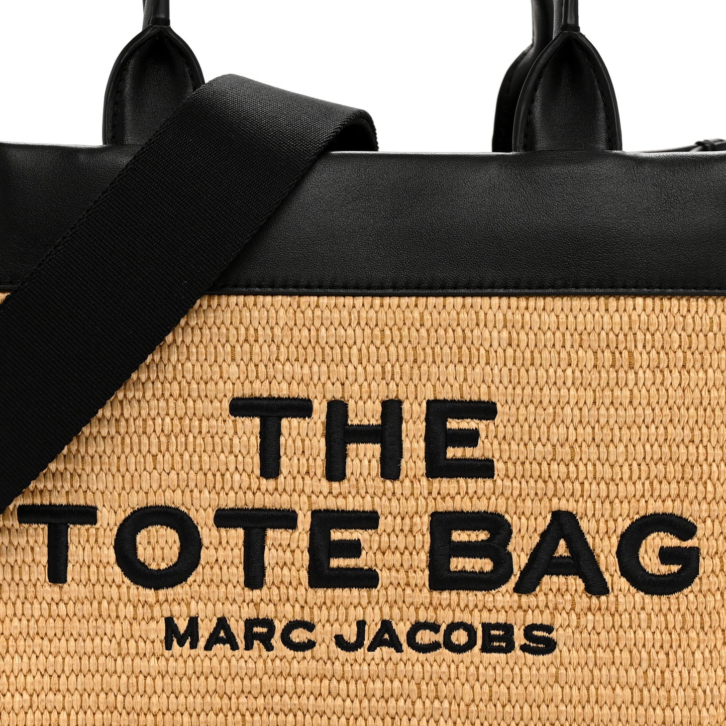 Calfskin Woven Straw Small The Tote Bag Natural