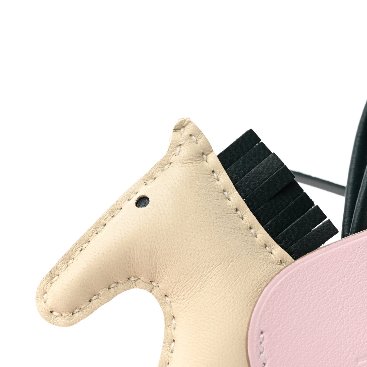 Milo Lambskin Grigri Rodeo Pegase Horse Bag Charm PM Nata Mauve Sylvestre Vert Cypress