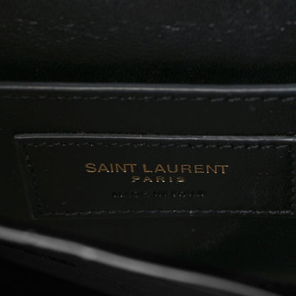 Saint Laurent Glitter Monogram Galactica Satchel Black 6 of 9
