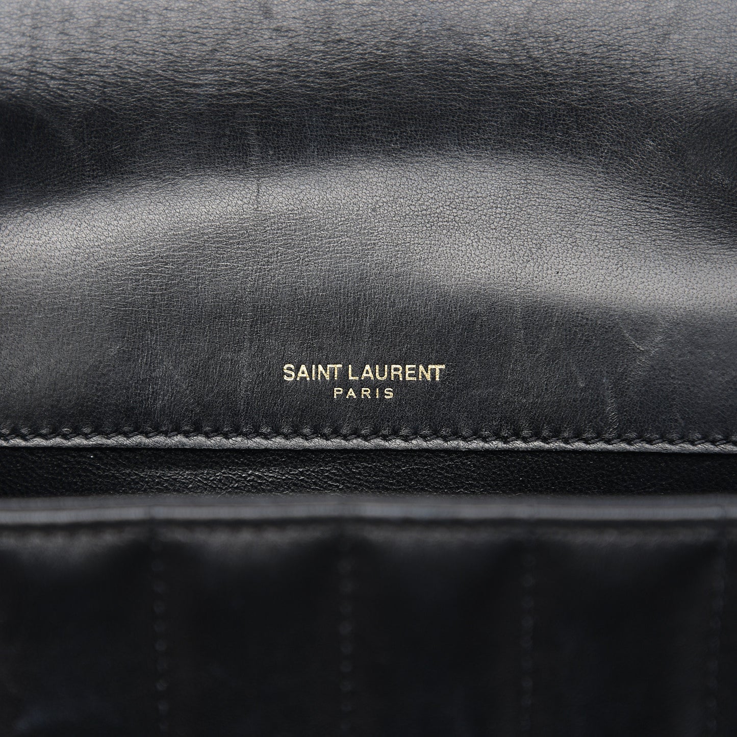 Lambskin Matelasse Monogram Medium Vicky Chain Bag Black
