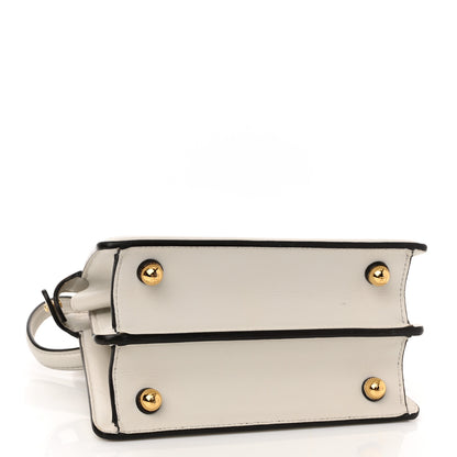 Fendi Shiny Nappa Petite Peekaboo I SEE U Satchel White 4 of 10