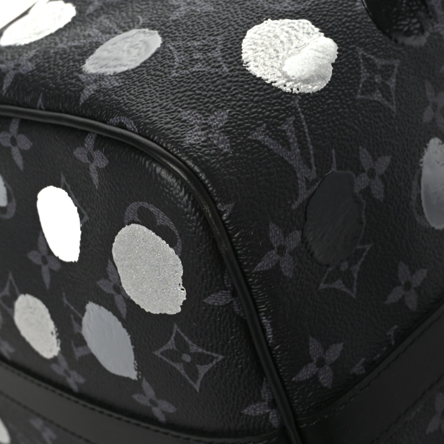 Louis Vuitton LV X YK Monogram Eclipse Keepall Bandouliere 45 Black Silver 7 of 10