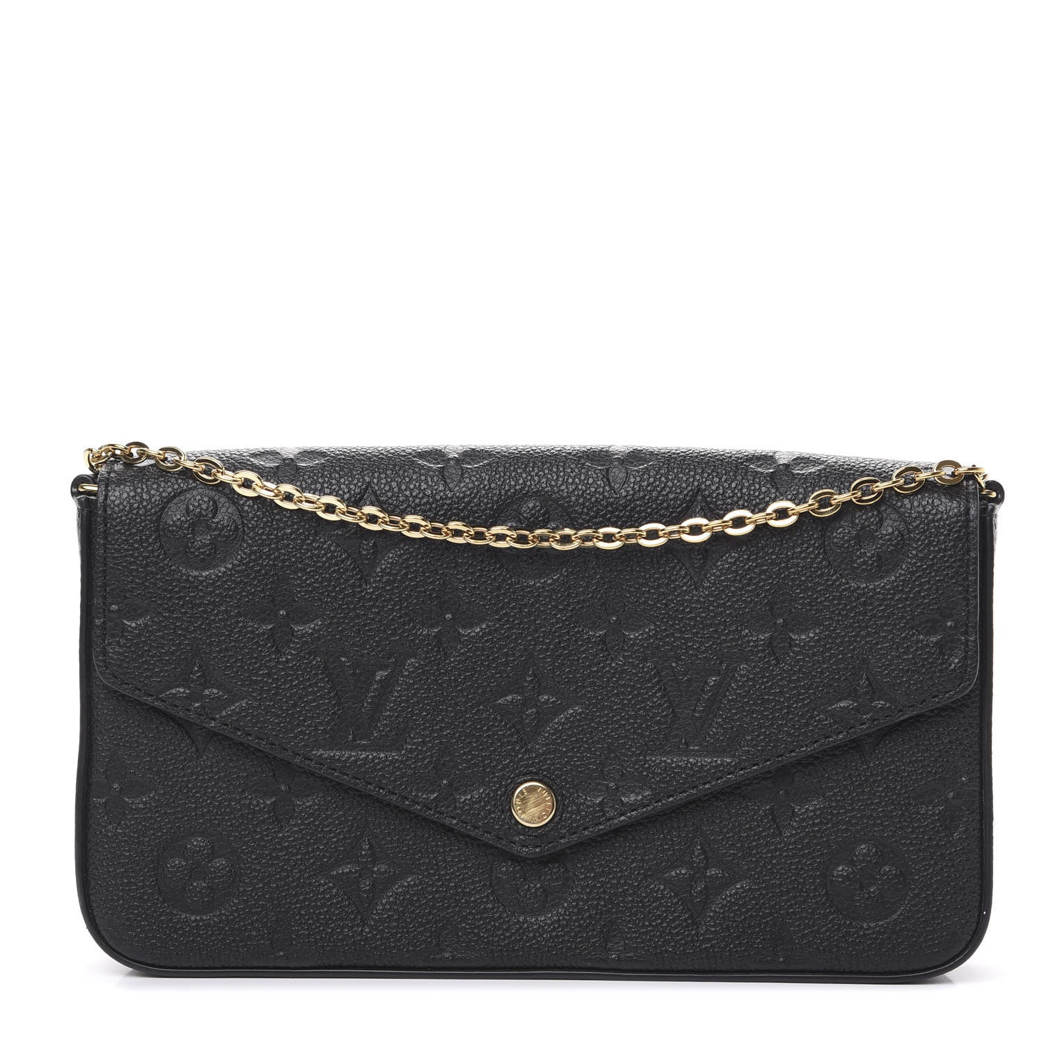 Louis Vuitton Empreinte Pochette Felicie Chain Wallet Black 1 of 8