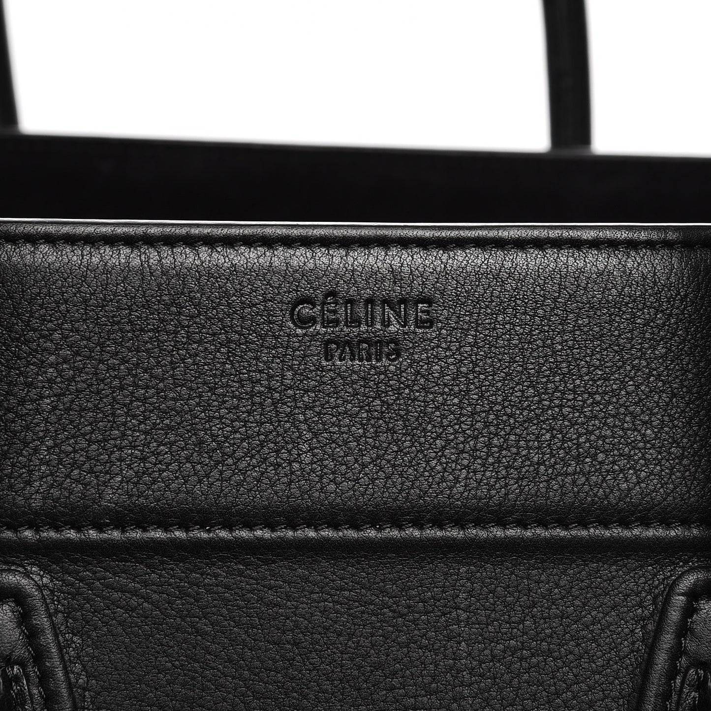 Supple Calfskin Medium Phantom Luggage Black