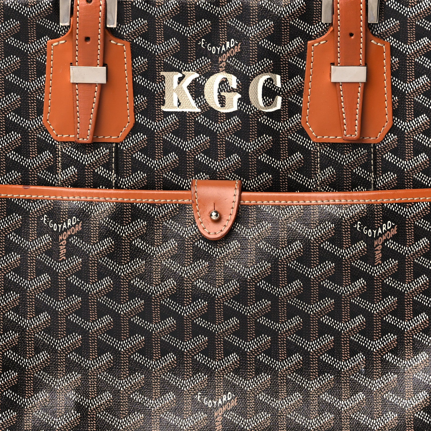 Goyard Goyardine Ambassade PM Briefcase Black Gold 6 of 19