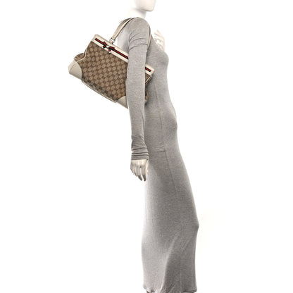 Gucci Monogram Web Medium Mayfair Tote Off White 2 of 10