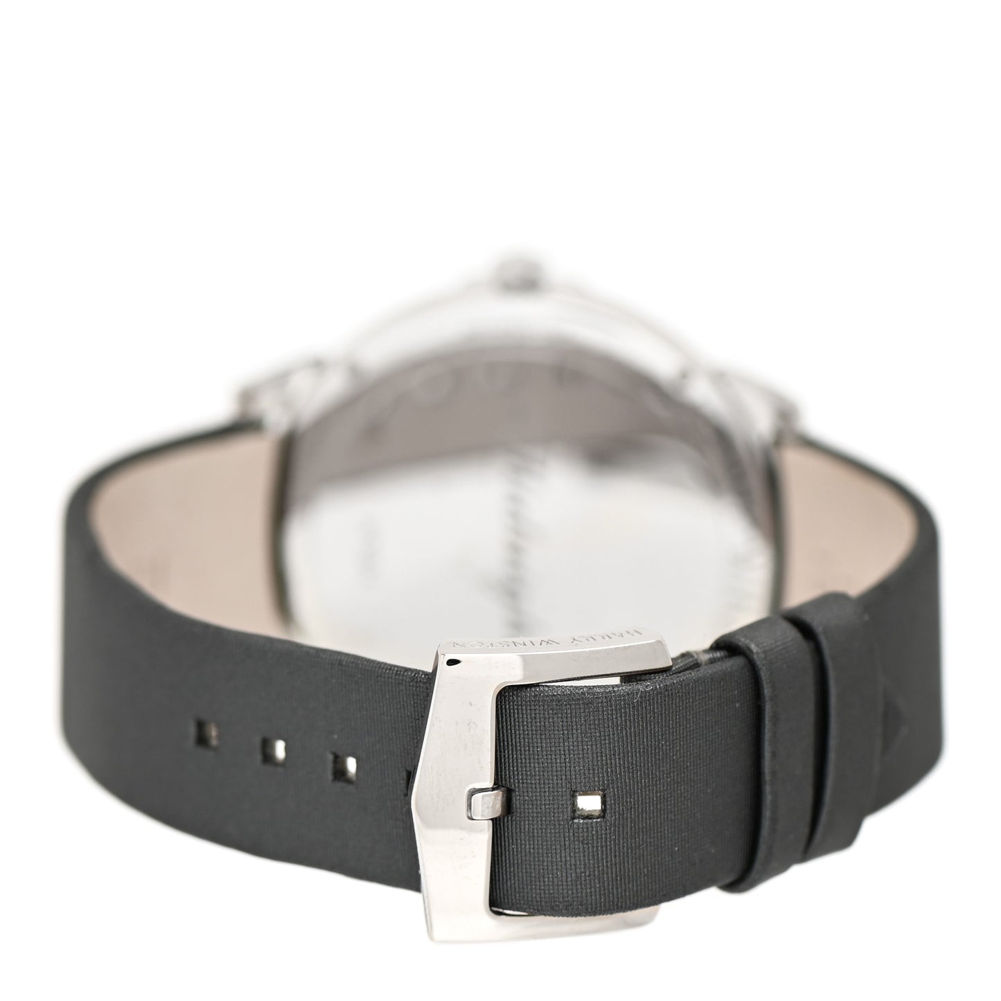 18K White Gold Satin Diamond Bezel 39mm Sunray Midnight Quartz Watch