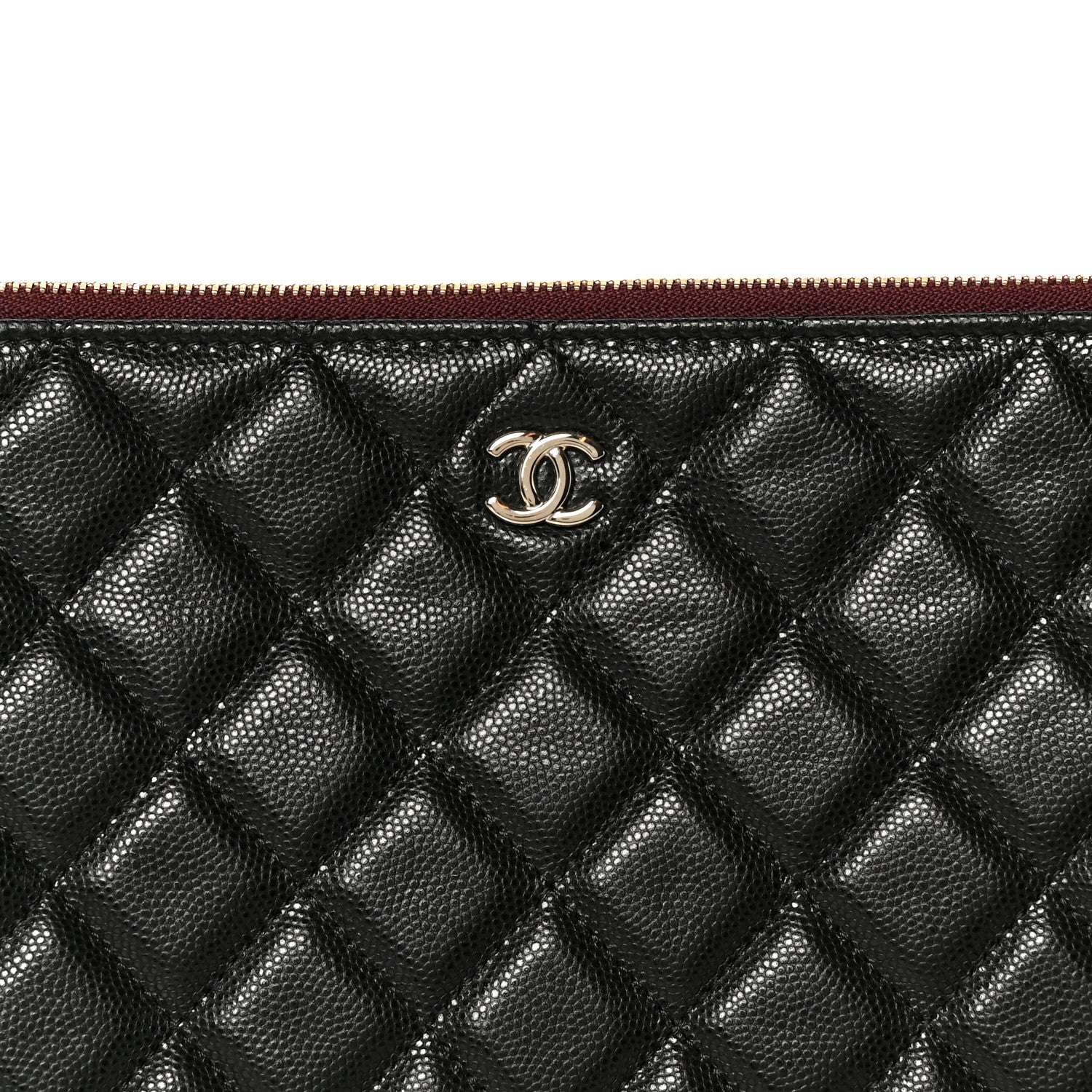 Chanel Caviar Quilted Large Cosmetic Case Black 8 of 8