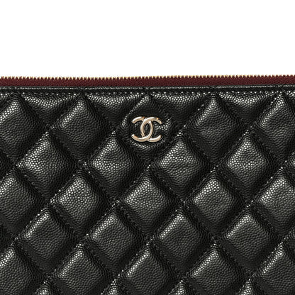 Chanel Caviar Quilted Large Cosmetic Case Black 8 of 8