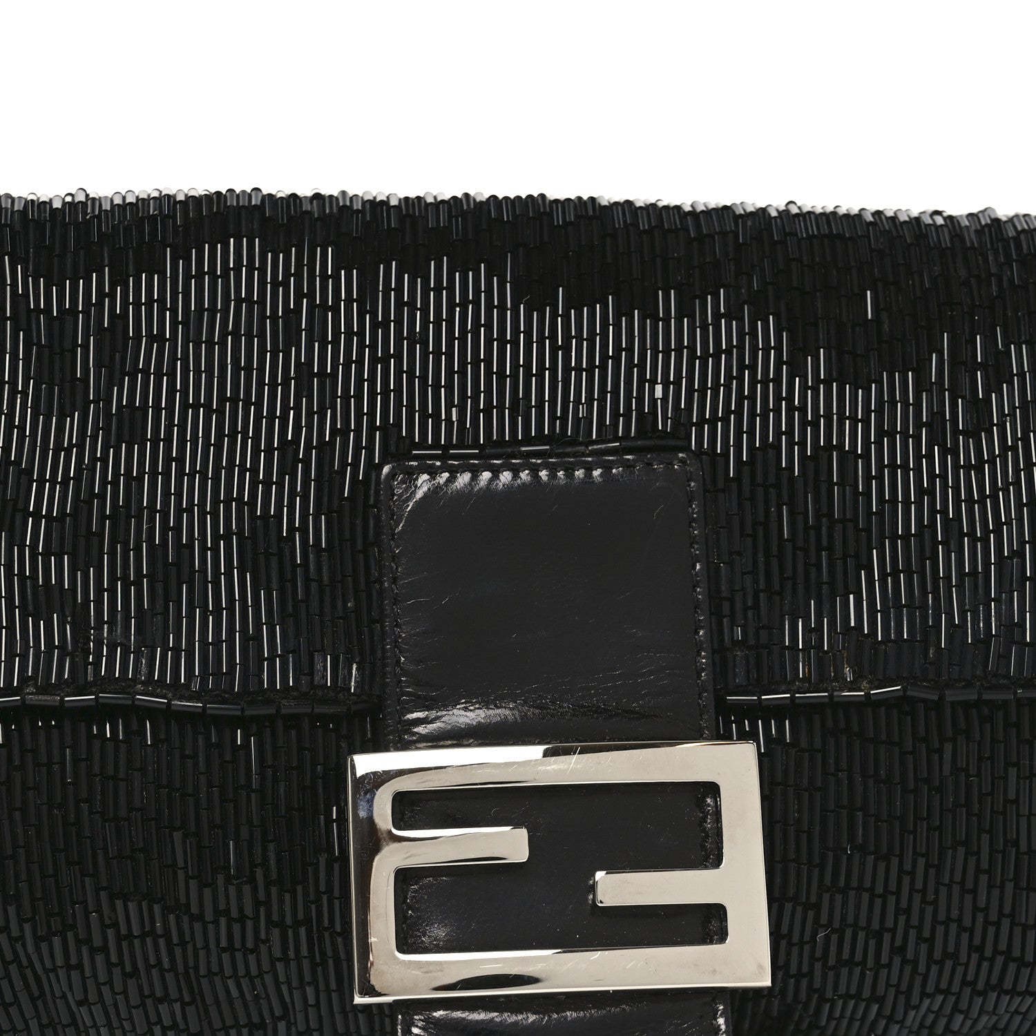 Fendi Beaded Baguette Black 7 of 9