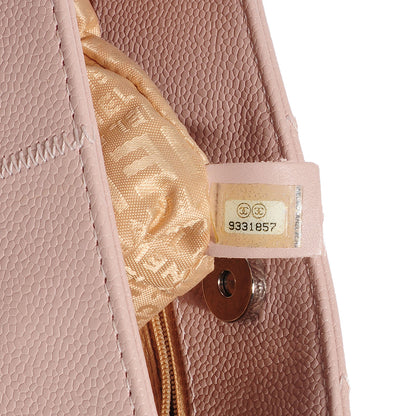 Chanel Caviar Square Stitched Tote Pink 6 of 7