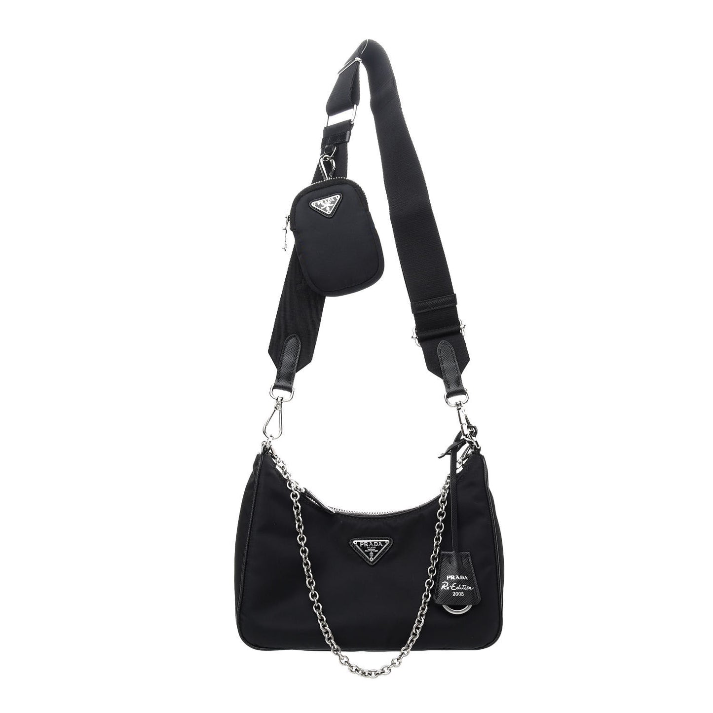 Nylon Re-Edition 2005 Shoulder Bag Black