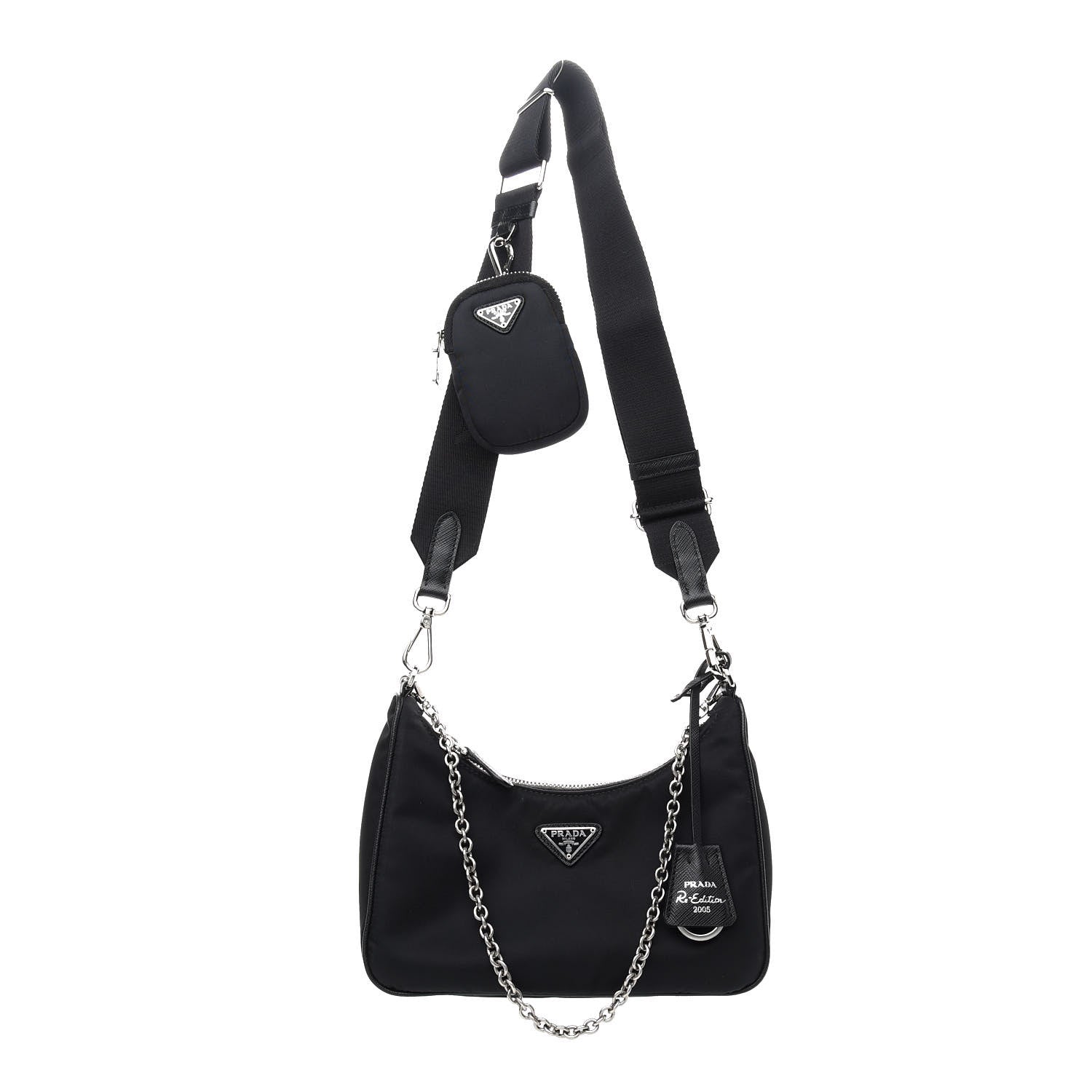 Prada Nylon Re-Edition 2005 Shoulder Bag Black 1 of 8