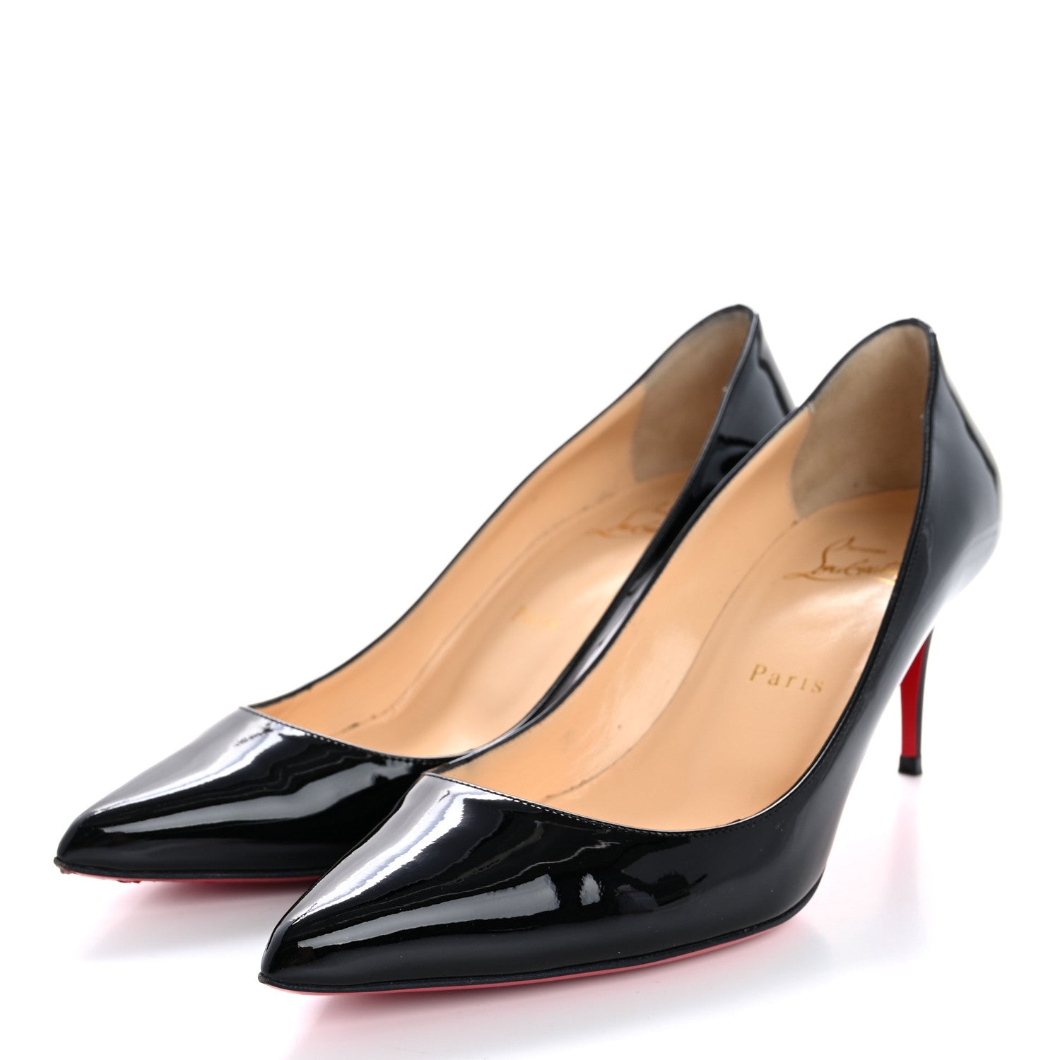 Christian Louboutin Patent Kate 70 Pumps 38.5 Black 4 of 13