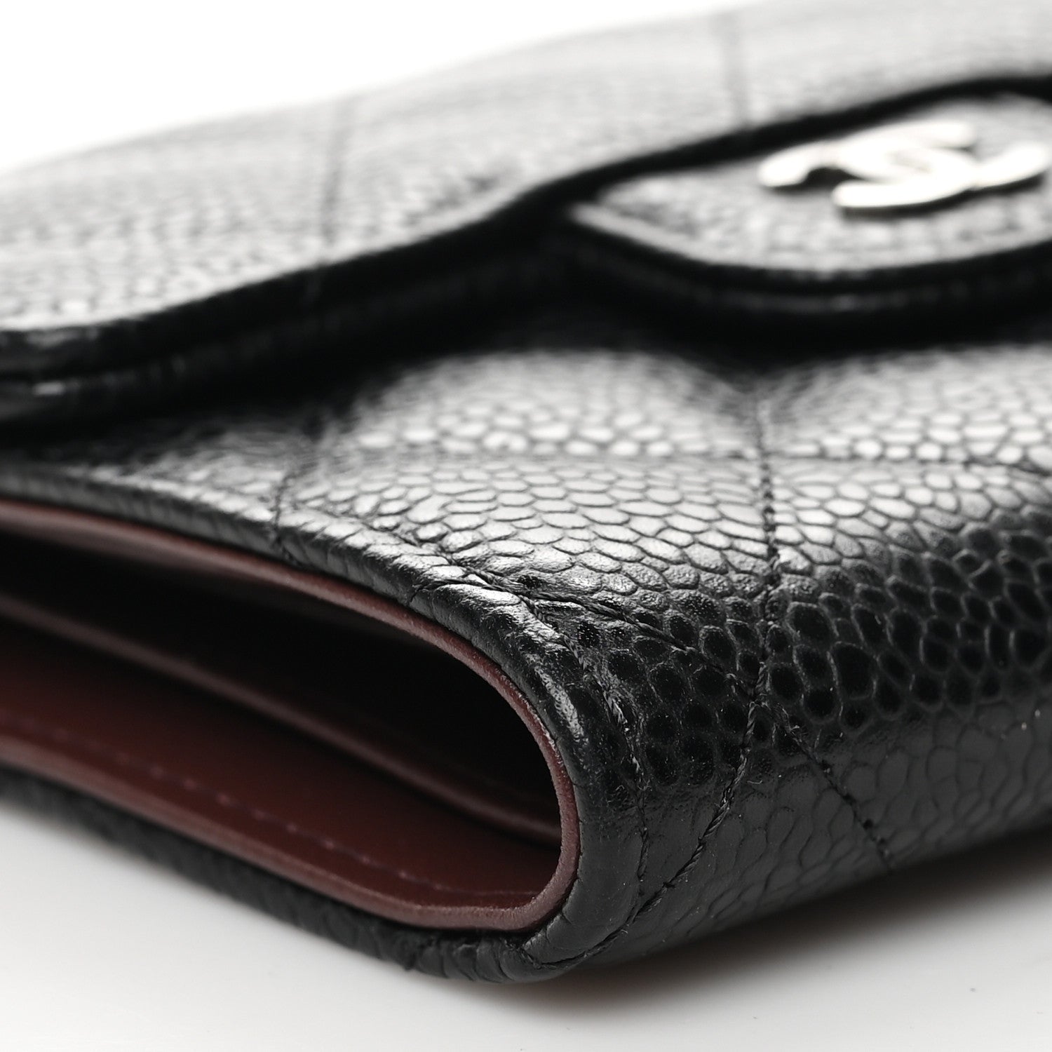 Chanel Caviar Quilted Compact Flap Wallet Black 10 of 12
