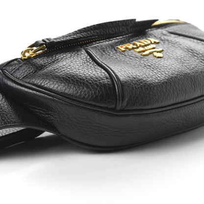 Prada Vitello Daino Small Belt Bag Black 6 of 9