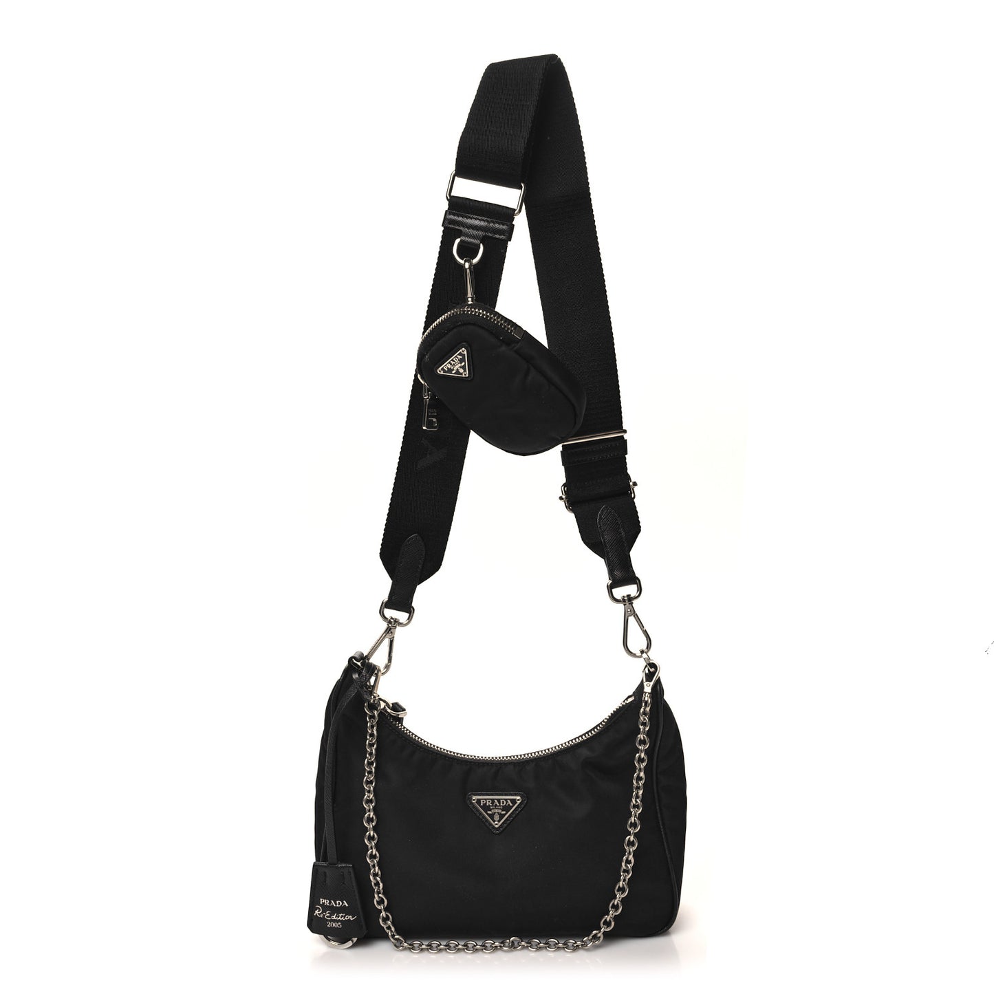 Nylon Re-Edition 2005 Shoulder Bag Black