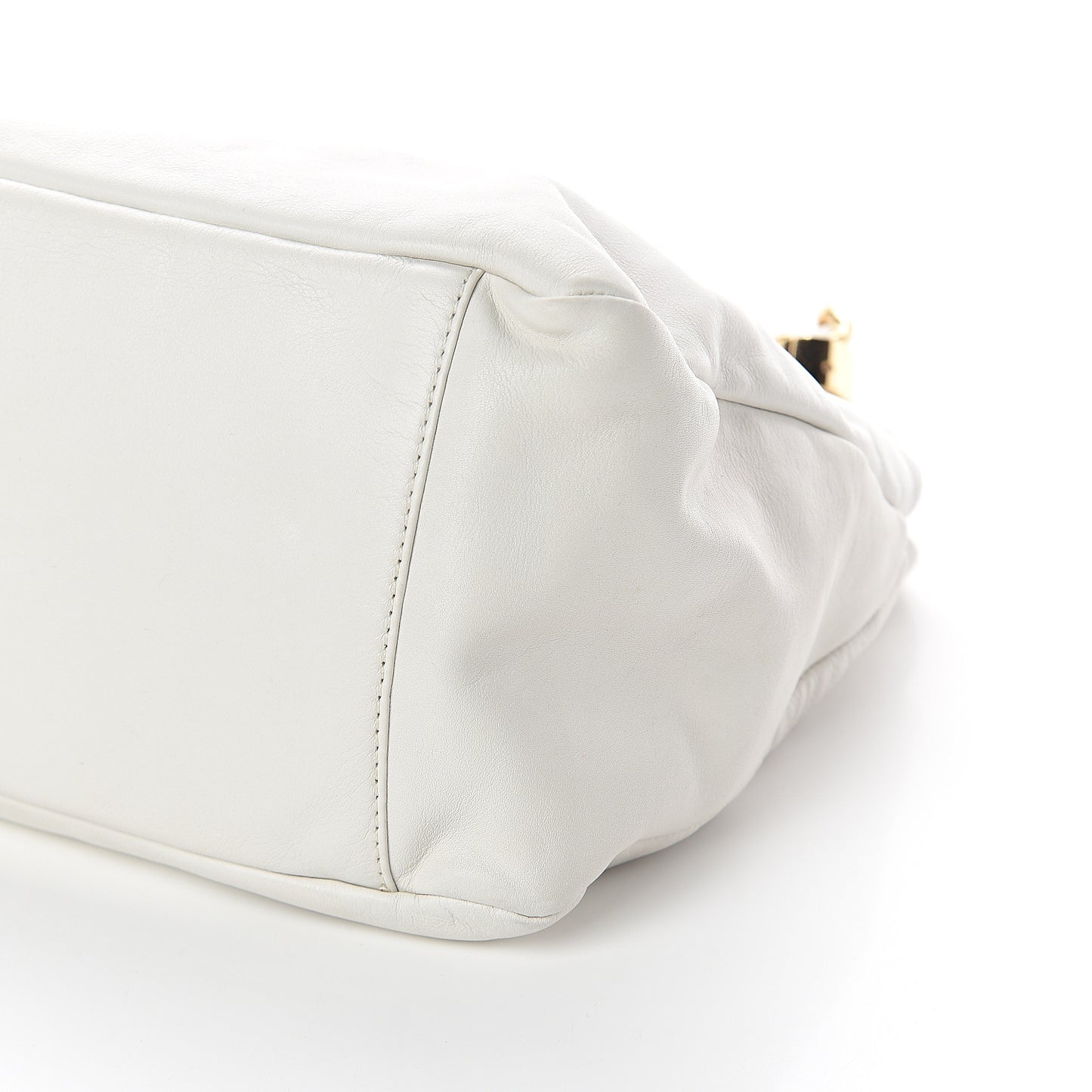 Calfskin Rodeo Drive Hobo White