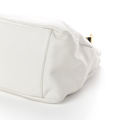 Chanel Calfskin Rodeo Drive Hobo White 9 of 9