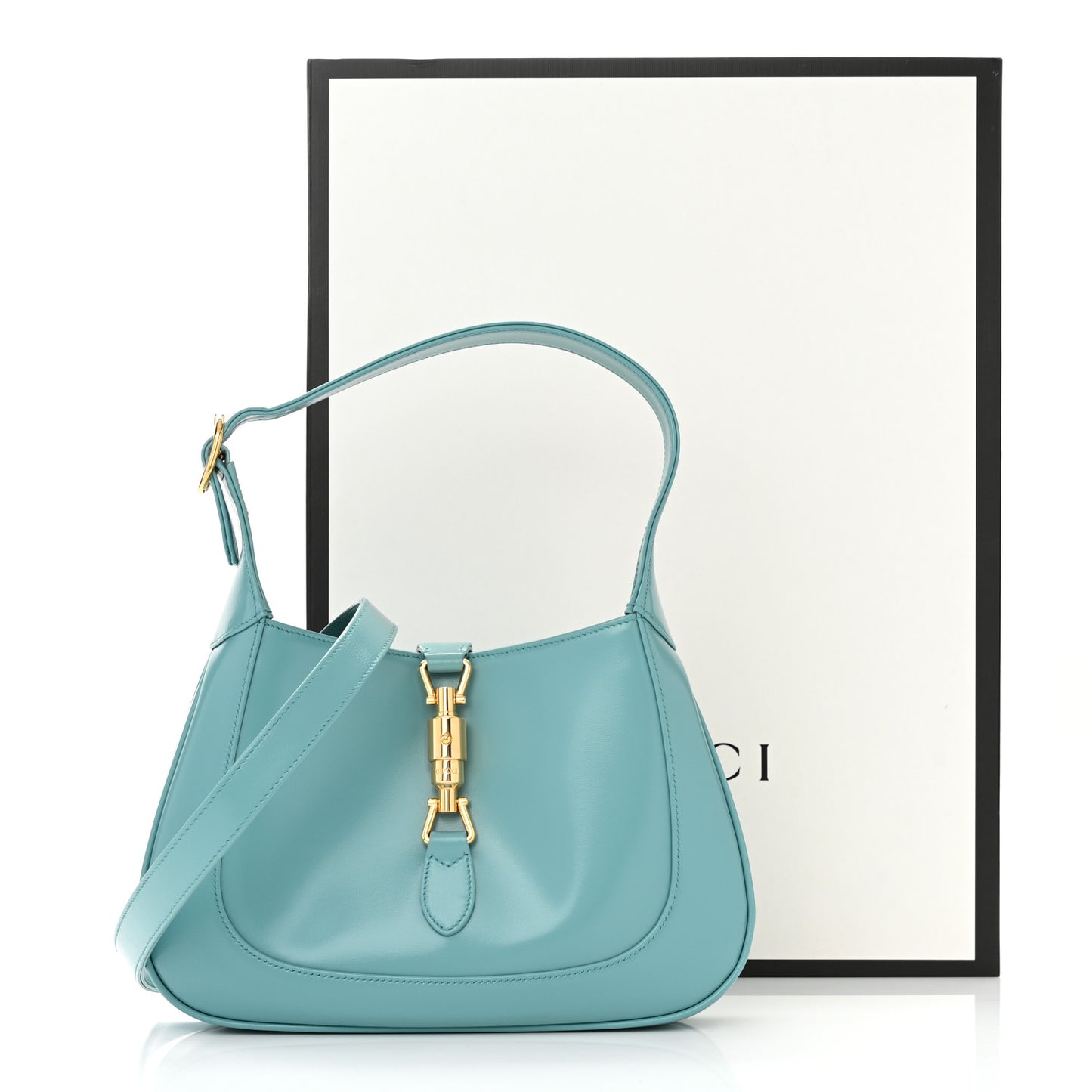 Boarded Dyana Lux Calfskin Small Jackie 1961 Hobo Dusty Azure
