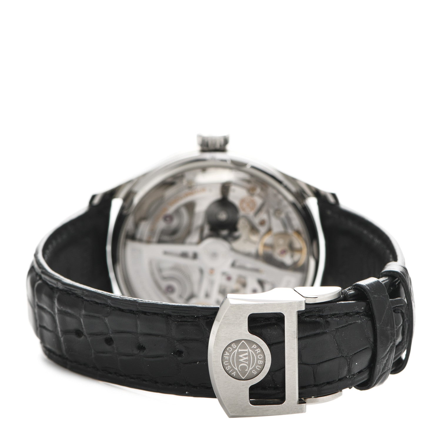 IWC Stainless Steel Alligator 42mm Portugieser 7 Days Chronograph Automatic Watch IW500704 3 of 5
