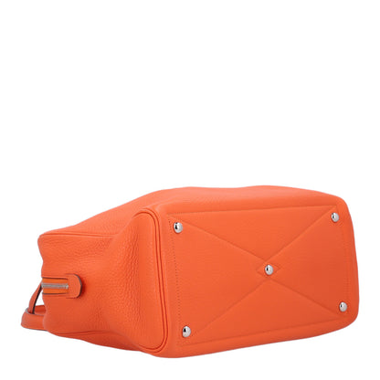 Hermes Taurillon Clemence Victoria II 35 Orange 3 of 9