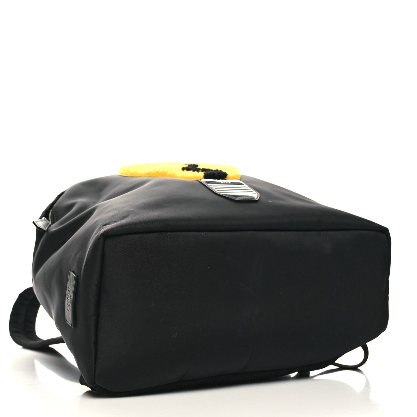 Nylon Shearling Vitello Elite Lightbulb Backpack Black Narciso