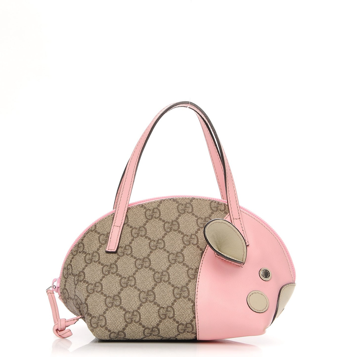 GG Supreme Monogram Children's Zoo Pig Pink