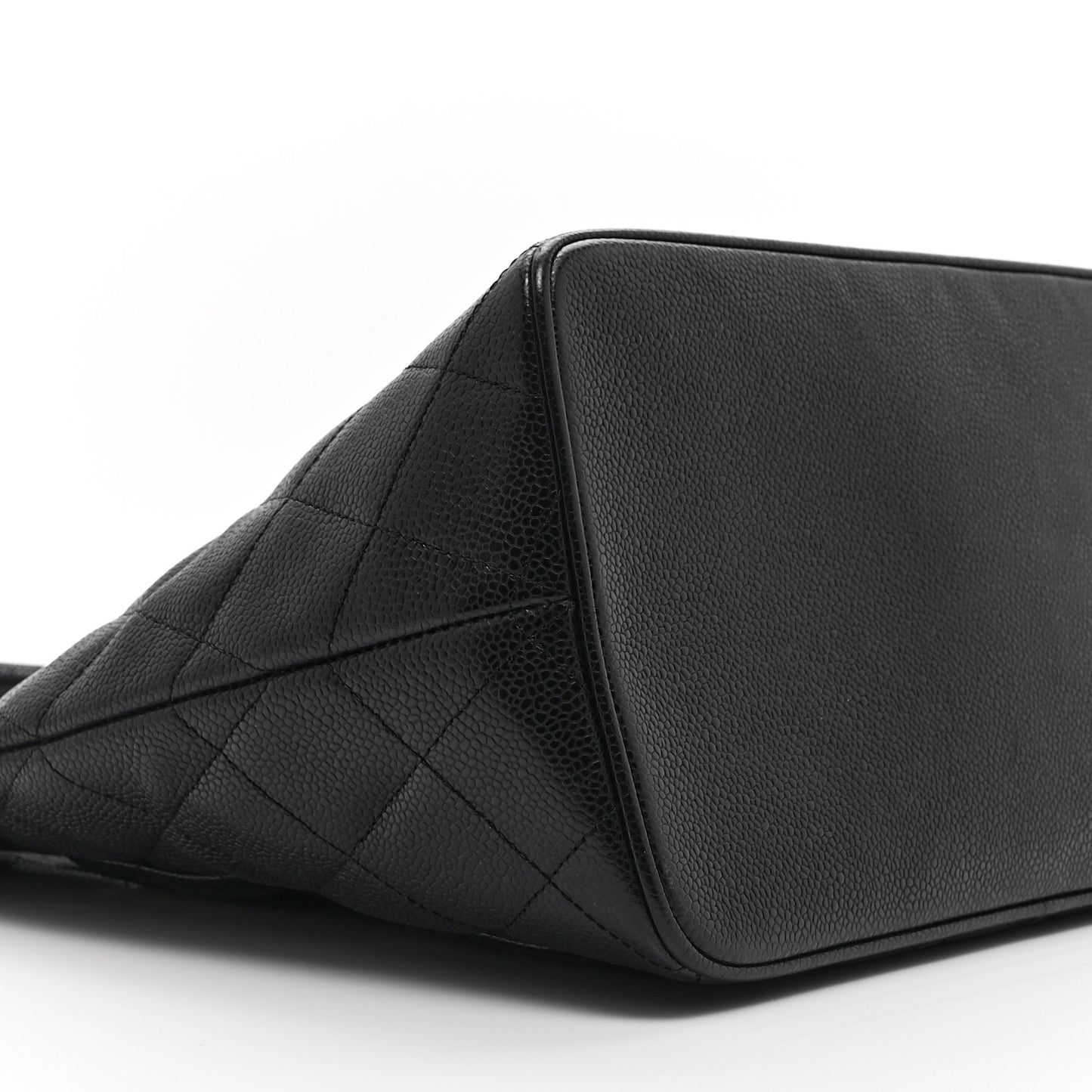 Caviar Quilted Medallion Tote Black
