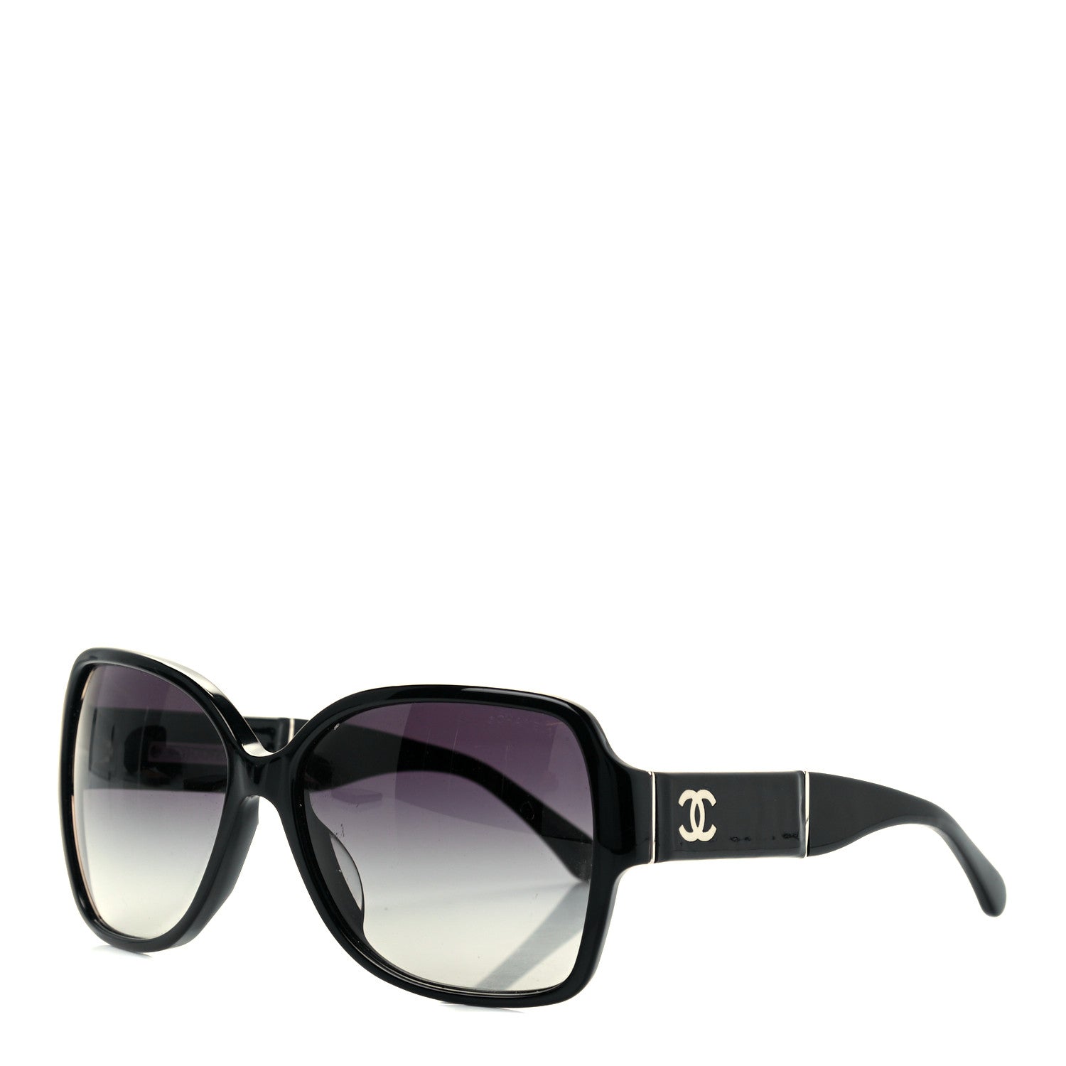 Chanel Acetate Square Summer CC Sunglasses 5230-Q-A Black 1 of 9