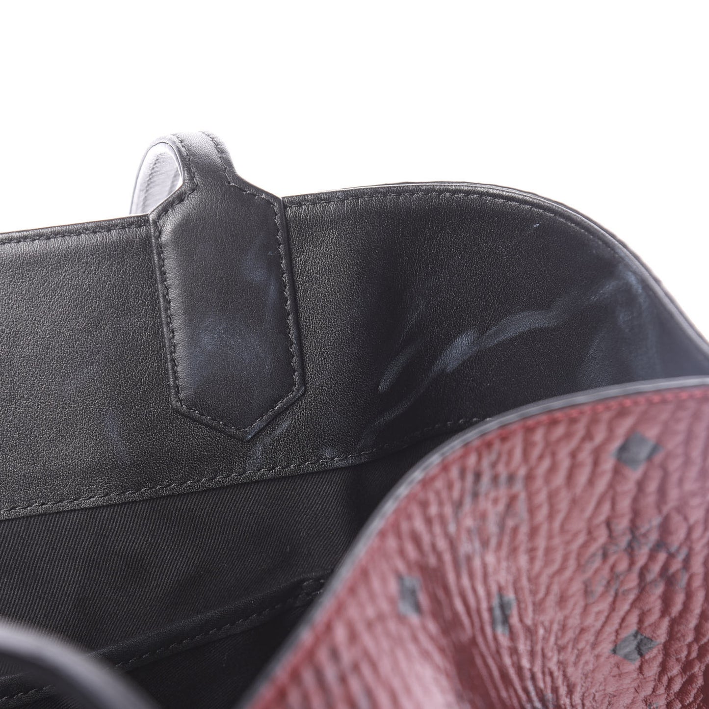 Metallic Visetos Shopper Tote Scooter Red