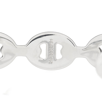 Hermes Sterling Silver MM Chaine d'Ancre Enchainee Cuff Bracelet SH 3 of 4