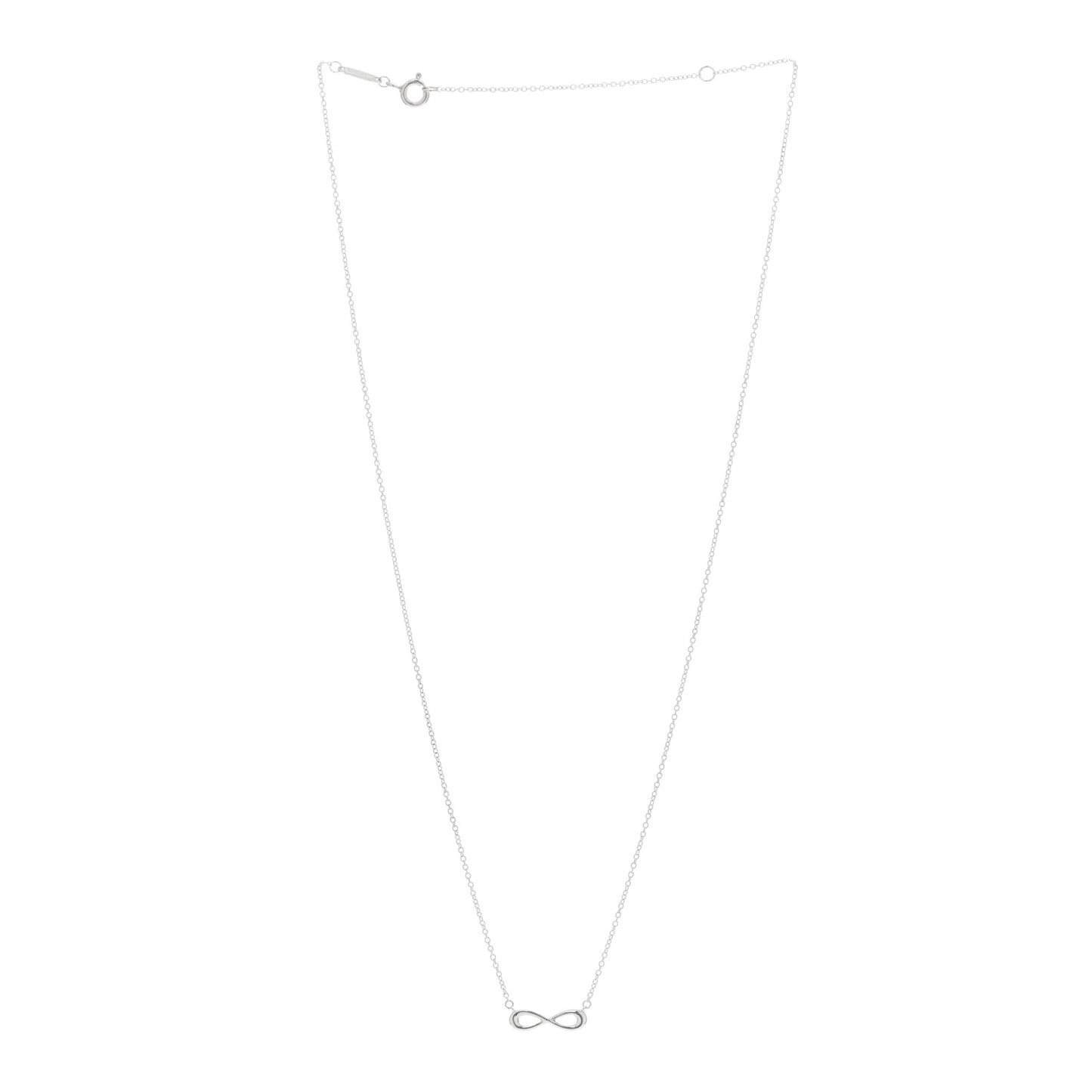 Sterling Silver Mini Infinity Pendant Necklace
