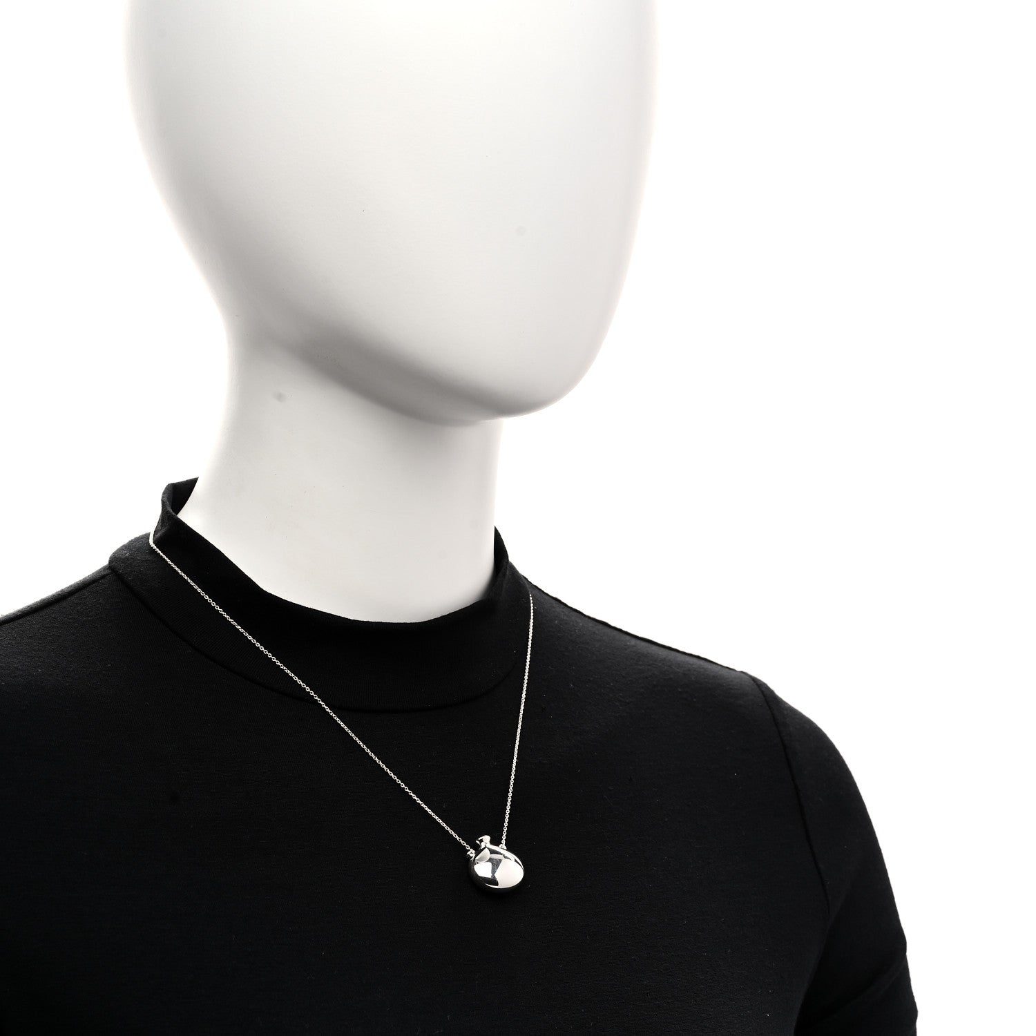 Tiffany Sterling Silver Small Elsa Peretti Bottle Pendant Necklace 2 of 6