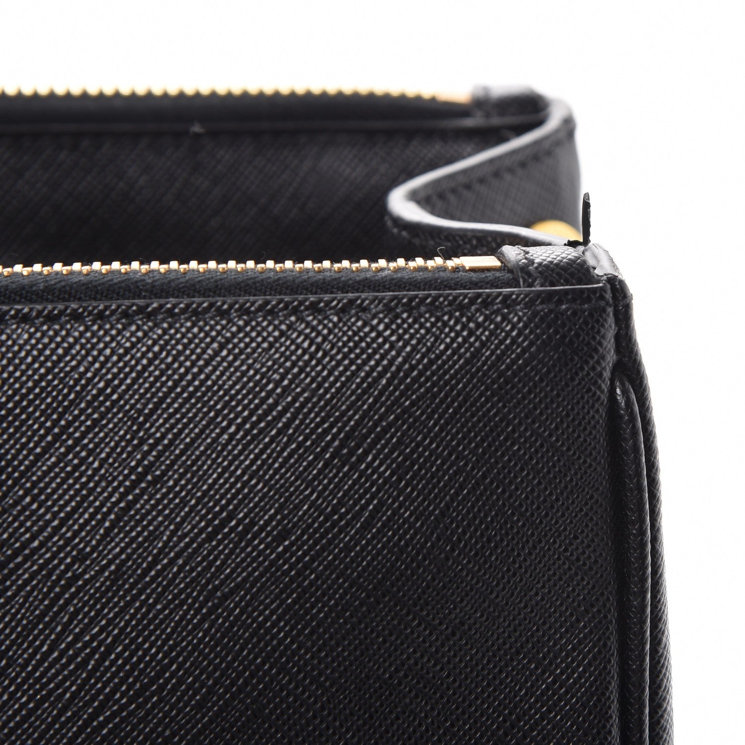 Prada Saffiano Medium Galleria Double Zip Tote Black 9 of 9