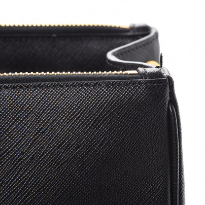Prada Saffiano Medium Galleria Double Zip Tote Black 9 of 9