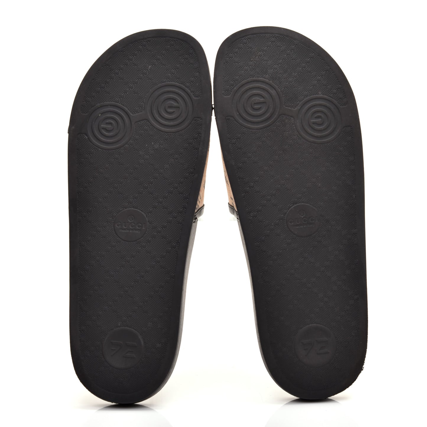 Supreme Canvas Stamp Print Pool Slide Sandals 42 Soy