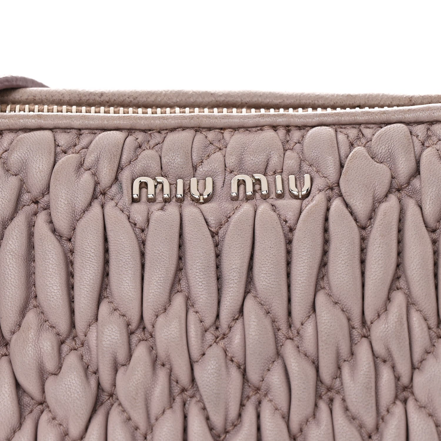 Miu Miu Nappa Matelasse Crystal Clutch  Mughetto 8 of 14