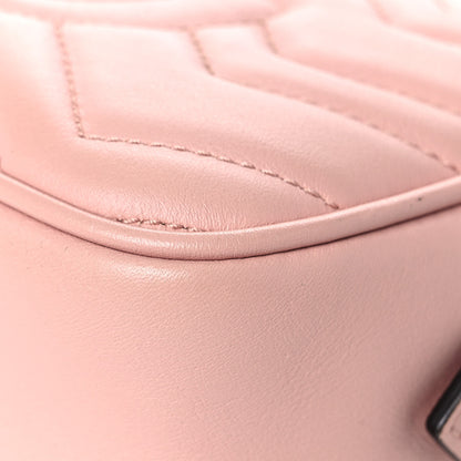 Gucci Calfskin Matelasse Mini GG Marmont Chain Shoulder Bag Perfect Pink 11 of 19
