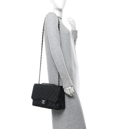 Chanel Caviar Quilted Jumbo Single Flap Black 2 of 10