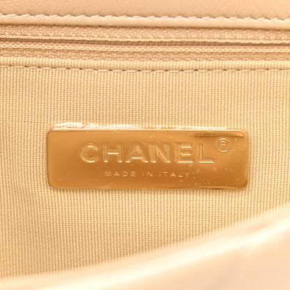 Chanel Lambskin Quilted Large Chanel 19 Flap Beige 6 of 12