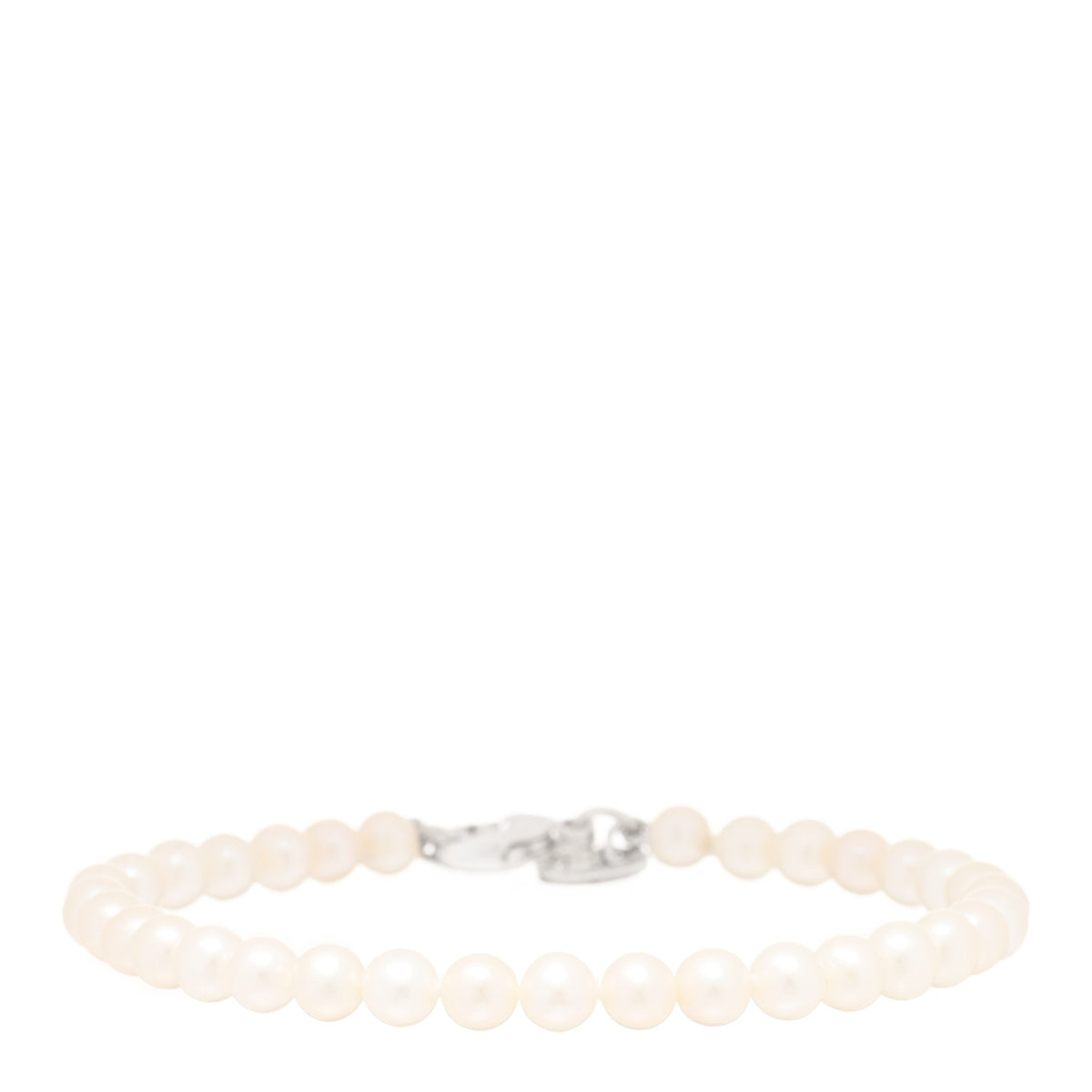 Tiffany Sterling Silver Pearl Ziegfeld Bracelet 1 of 3