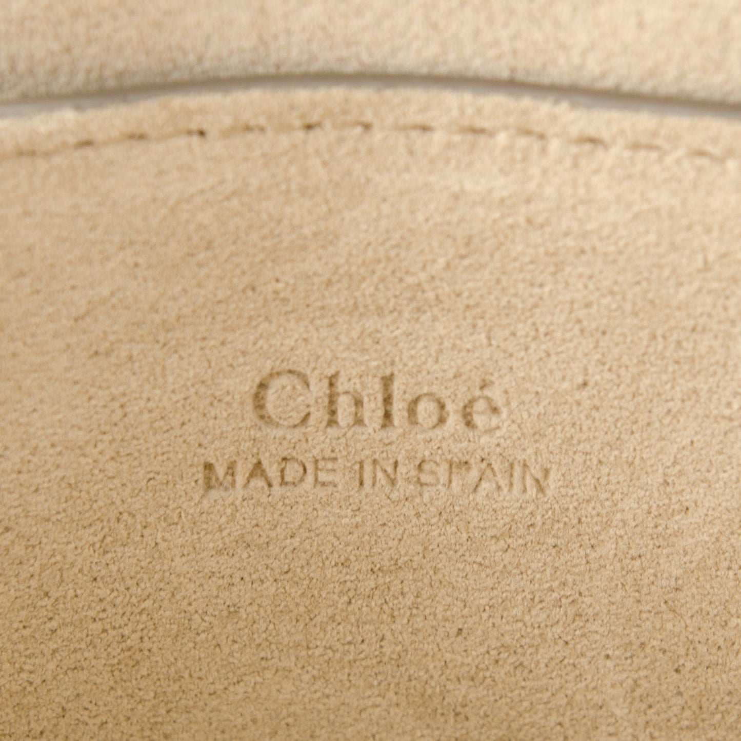 Suede Calfskin Small Faye Shoulder Bag Tobacco