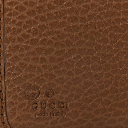 Gucci Monogram Dollar Calfskin Zip Around French Wallet Beige Ebony Tabacco 6 of 8