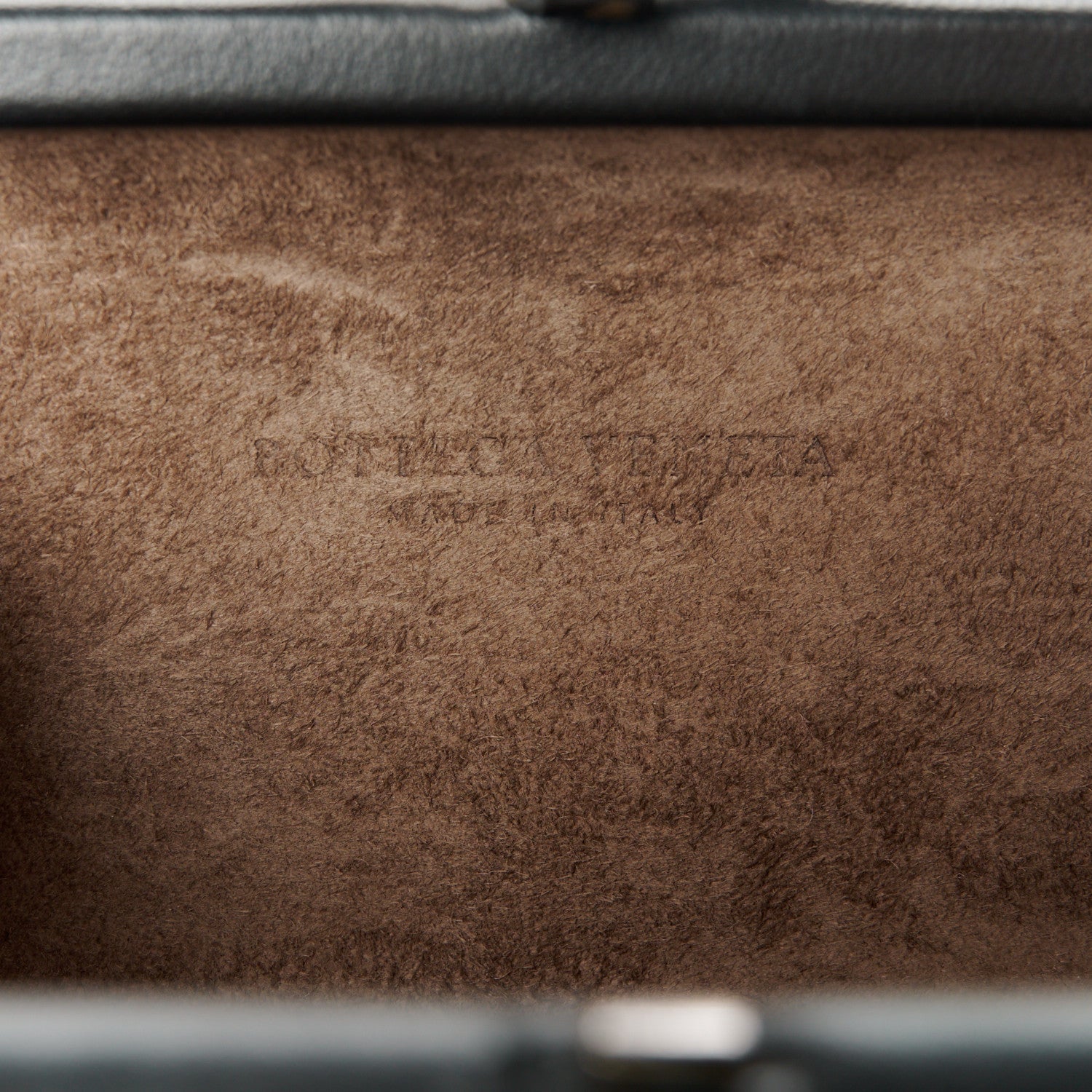 Bottega Veneta Nylon Nappa Intrecciato Knot Clutch Black White 6 of 7