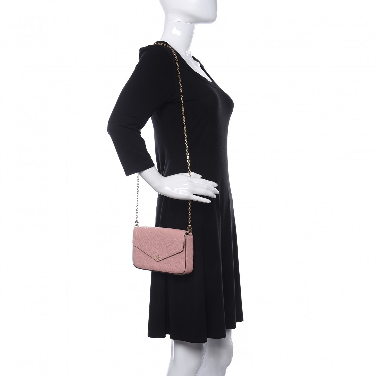 Empreinte Pochette Felicie Chain Wallet Rose Poudre