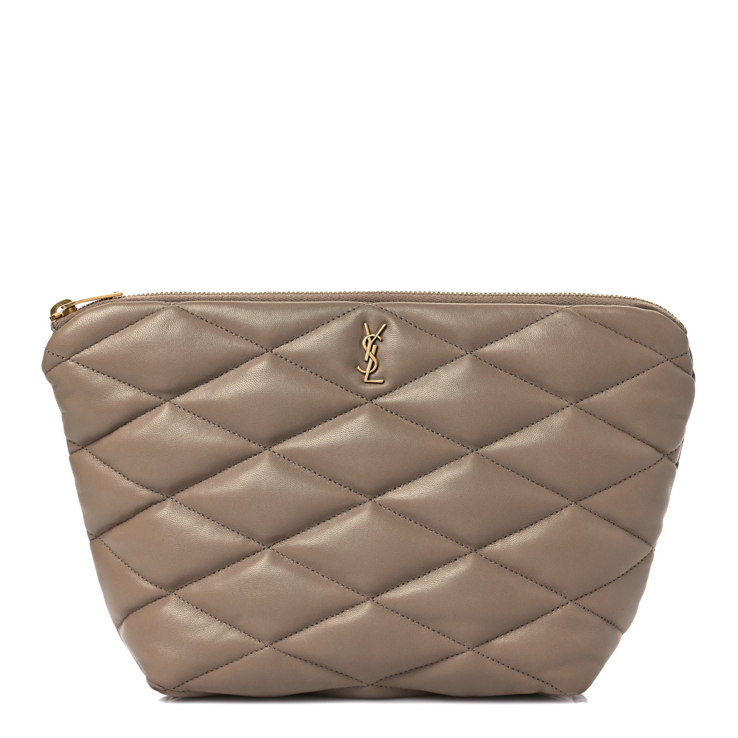 Lambskin Monogram Medium Sade Puffer Taupe