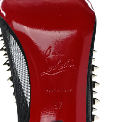 Christian Louboutin Galativi Pony Hair Leopard Spikes 85 Pumps 37 Black 6 of 7