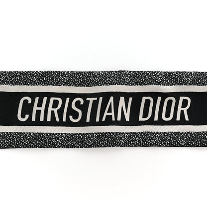 Christian Dior Silk Floral Mitzah Scarf Black 3 of 4
